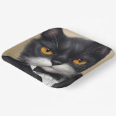 Intelligente Katze Pappteller (Gewinkelt)