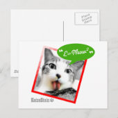 intelligente Katze Postkarte (Vorne/Hinten)