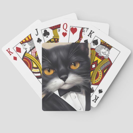 Intelligente Katze Spielkarten (Rückseite)