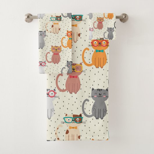 Intelligente Katzen! Badhandtuch Set (Insitu)
