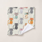 Intelligente Katzen! Badhandtuch Set (Waschlappen)