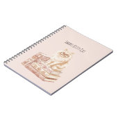 Intelligente Kitty-Katzenbrille Rosa Bücher (Linke Seite)