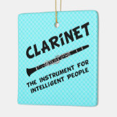 Intelligente Klarinette Keramikornament (Links)