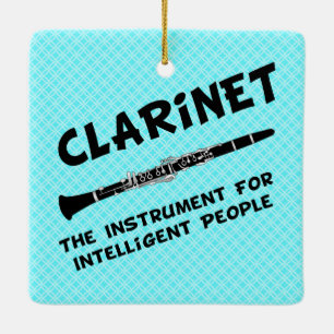 Intelligente Klarinette Keramikornament