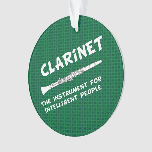 Intelligente Klarinette Ornament (Vorderseite)