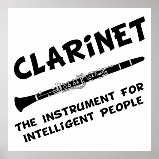 Intelligente Klarinette Poster (Vorne)