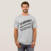 Intelligente Klarinette T-Shirt (Vorne ganz)