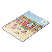 Intelligente Lesepinguine personalisiertes Kinderh Notizblock (Linke Seite)