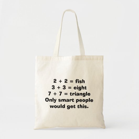 Intelligente Leute-Mathe-Taschen-Tasche Tragetasche (Vorne)