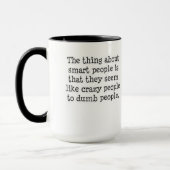 Intelligente Leute Tasse (Links)