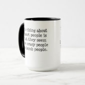 Intelligente Leute Tasse (Vorderseite Links)