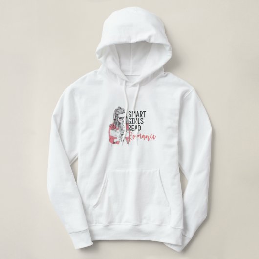 Intelligente Mädchen lasen Romance Hoodie (Design vorne)