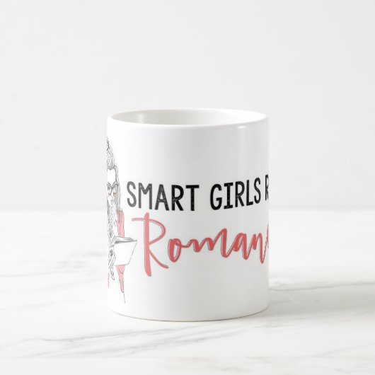 Intelligente Mädchen lasen Romance Tasse (Mittel)