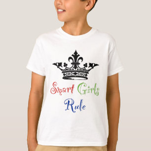 Intelligente Mädchen-Regel… mit Krone T-Shirt