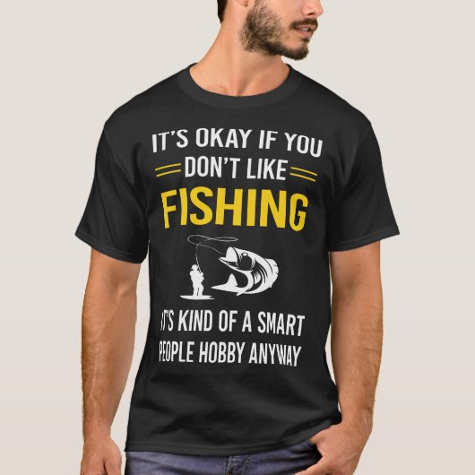 Intelligente Menschen fischen T-Shirt (Vorderseite)