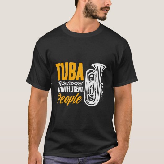 Intelligente Menschen Tubist Tuba Player Marching T-Shirt (Vorderseite)