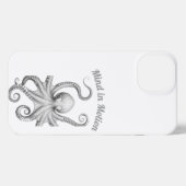 Intelligente Octopus Sketch-Handy-Fall iPhone Hülle (Rückseite (Horizontal))