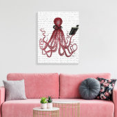 Intelligente Oktopus Leinwanddruck (Insitu (Wohnzimmer))