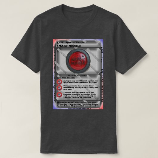 Intelligente Rakete - Mega--R-Cade!! Karte T-Shirt (Design vorne)