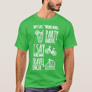 Intelligente Reiseroute länger T-Shirt