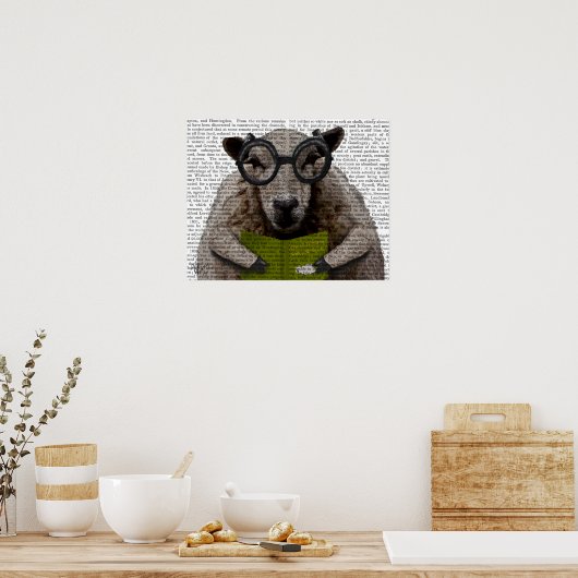 Intelligente Schafe Poster (Küche)