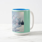 Intelligente Schneeflocke Tasse (VorderseiteRechts)