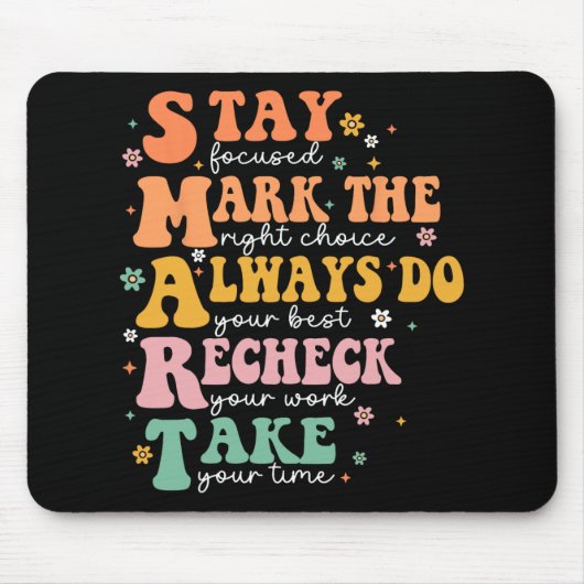 Intelligente Test Day Squad Funny Student Teacher Mousepad (Vorne)