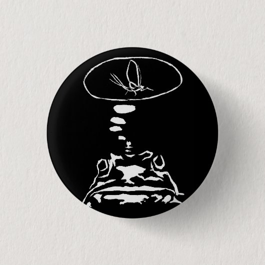 Intelligente Tiere im Internet "Hungry Frog Dreams Button (Vorderseite)