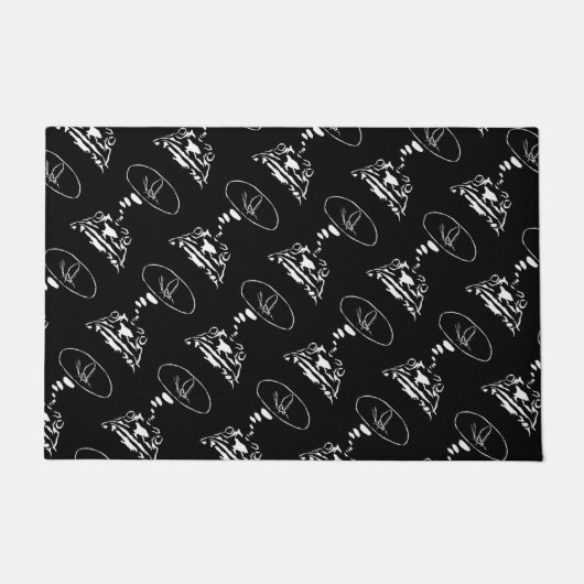 Intelligente Tiere im Internet "Hungry Frog Dreams Fußmatte (Vorderseite)