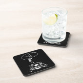 Intelligente Tiere im Internet "Hungry Frog Dreams Getränkeuntersetzer (Rechte Seite)