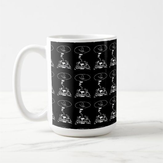 Intelligente Tiere im Internet "Hungry Frog Dreams Kaffeetasse (Links)