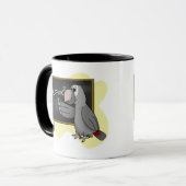 Intelligente Timneh afrikanisches Grau-Tasse Tasse (Vorderseite Links)