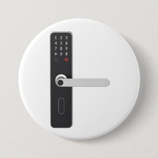 Intelligente Türverriegelung mit integrierter Tast Button (Vorderseite)