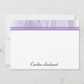 Intelligente und elegante Seide und Lila Perlen mi Mitteilungskarte (Vorderseite)