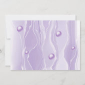 Intelligente und elegante Seide und Lila Perlen mi Mitteilungskarte (Rückseite)