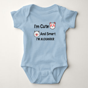 Intelligente und Niedliche Personalisierung Baby Strampler