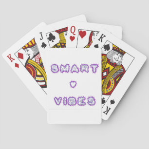 Intelligente Vibes Zitat Text Kunst Design Spielkarten