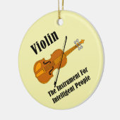 Intelligente Violine Keramik Ornament (Links)