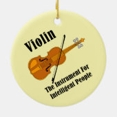 Intelligente Violine Keramik Ornament (Hinten)