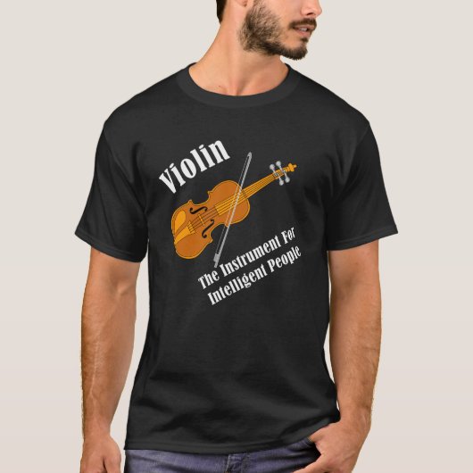 Intelligente Violine T-Shirt (Vorderseite)