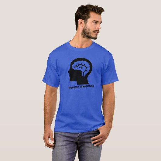 Intelligente Wesen - menschliches Gehirn T-Shirt (Vorne ganz)