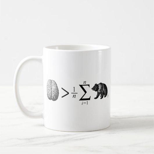 Intelligenter als der durchschnittliche Bär Kaffeetasse (Links)