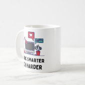 Intelligenter arbeiten kaffeetasse (Vorderseite Links)