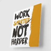 Intelligenter arbeiten quadratische wanduhr (Winkel)