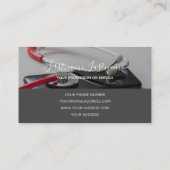 Intelligenter Arzt mit digitalem Smartphone Stetho Visitenkarte (Rückseite)