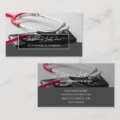 Intelligenter Arzt mit digitalem Smartphone Stetho Visitenkarte (Vorne/Hinten)