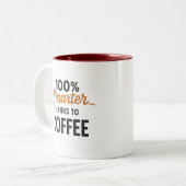 Intelligenter dank Kaffeetasse – Lustiger Koffeint (Vorderseite Links)