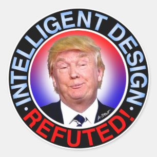 INTELLIGENTER ENTWURF WIDERLEGT RUNDER AUFKLEBER