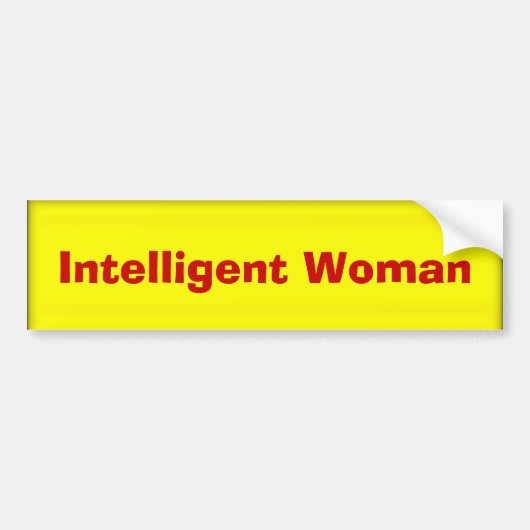 Intelligenter Frauen-Autoaufkleber Autoaufkleber (Vorne)