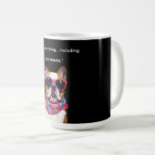 Intelligenter Hund mit Brille – Lustiger Nerd-Welp Kaffeetasse (VorderseiteRechts)